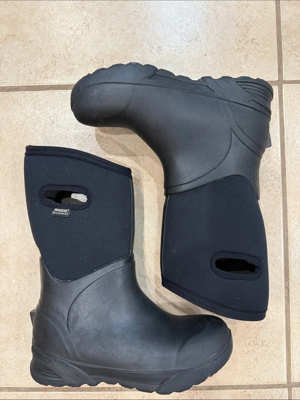 Bogs Black Tall Bozeman Waterproof Insulated Boots Men’s Size 8 Like New